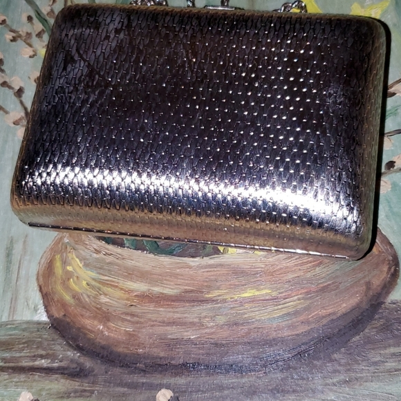 NEIMAN MARCUS Italian Metal Handbag Purse - Picture 2 of 6